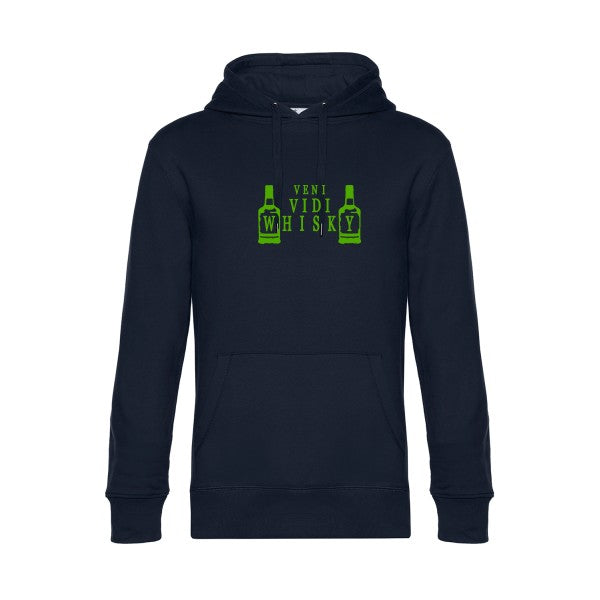 sweat à capuche homme original VENI VIDI WHISKY