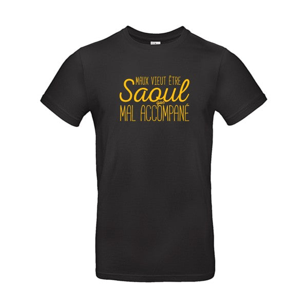 Maux vieut être SaoulFlex jaune or - E190 T-shirt|Black||5XL