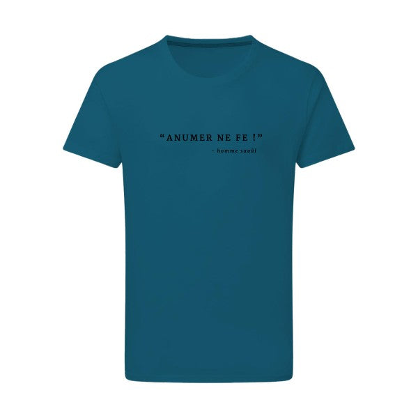 ANUMER NE FE! noir -Flex noir sur T-shirt SG  Petrol  2XL