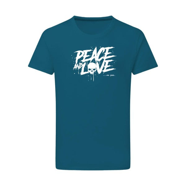 Peace or no peace - Flex Blanc Tshirt original Petrol  2XL