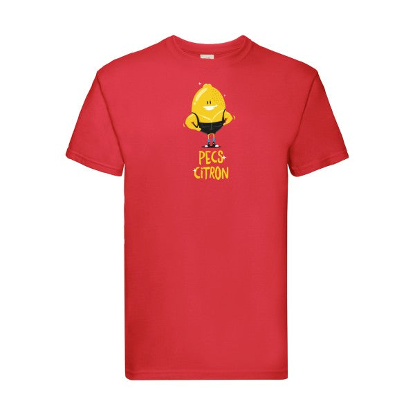 Pecs Citron Fruit of the loom 205 g/m² T-shirt/ Red