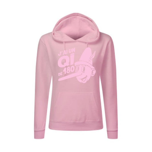 Quotient intellectuel Rose |Sweat original à capuche Femme