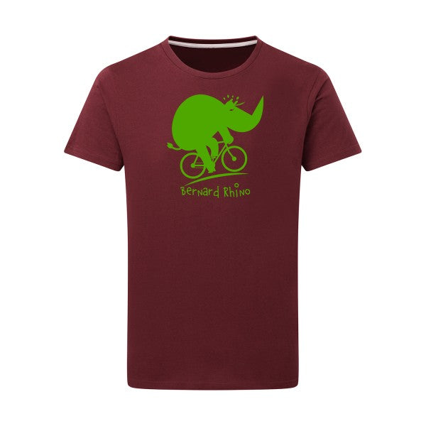 Bernard Rhino vert pomme -Flex vert pomme sur T-shirt SG  Burgundy  2XL