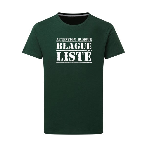 BLAGUE LISTÉ - Flex Blanc Tshirt original Bottle Green  2XL