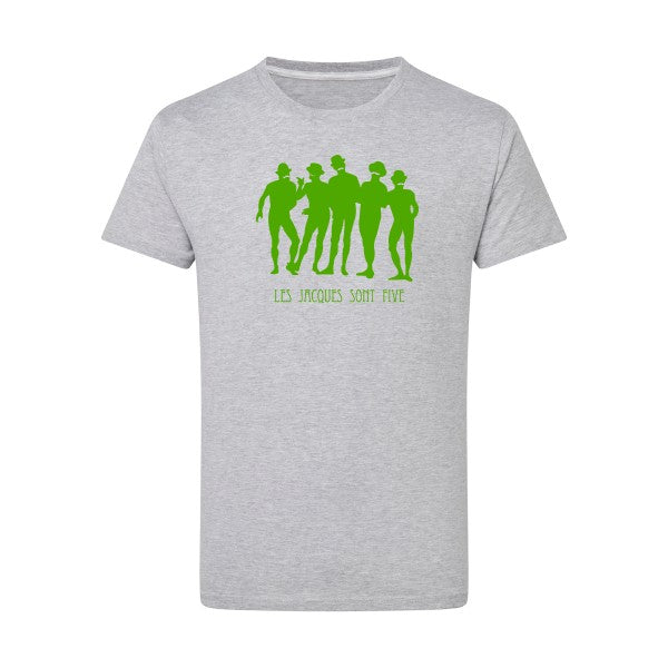 Les Jacques sont Five vert pomme -Flex vert pomme sur T-shirt SG  Light Oxford  5XL