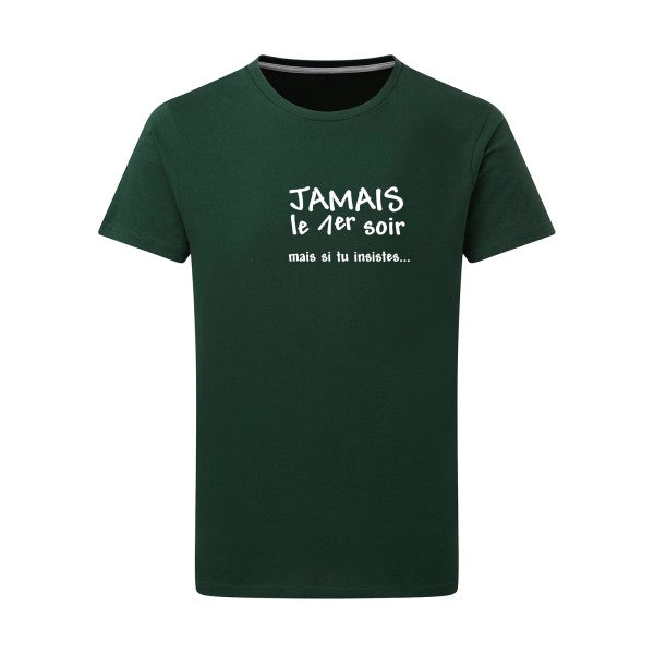 JAMAIS... - Flex Blanc Tshirt original Bottle Green  2XL