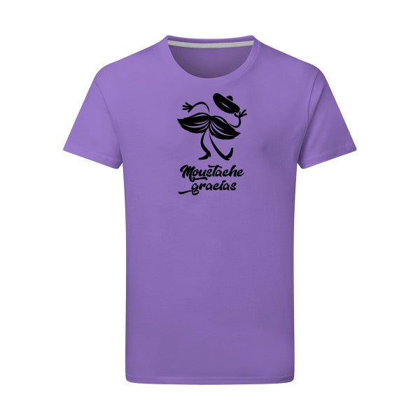 Presqu'spagnol - Flex noir Tshirt original Aster Purple  2XL