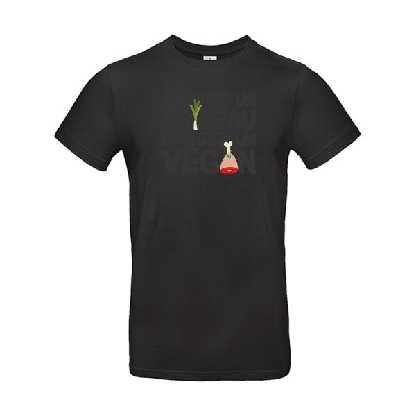 vegan/poireau |T SHIRT Humoristique Homme