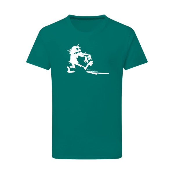 Zombie gag -Flex vert pomme sur T-shirt SG  Emerald Green  2XL