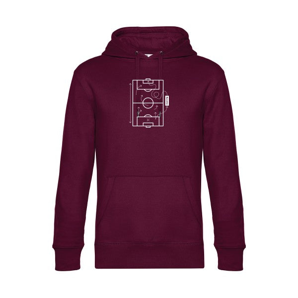 Tactique-secrete sweat shirt original Burgundy flex Blanc impression Face