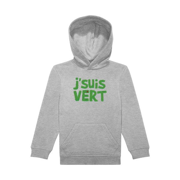 sweat capuche enfant Sports Grey J-suis-vert