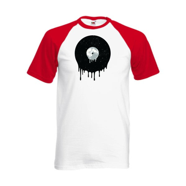 T-shirt fruit of the loom baseball  couleur White/Red