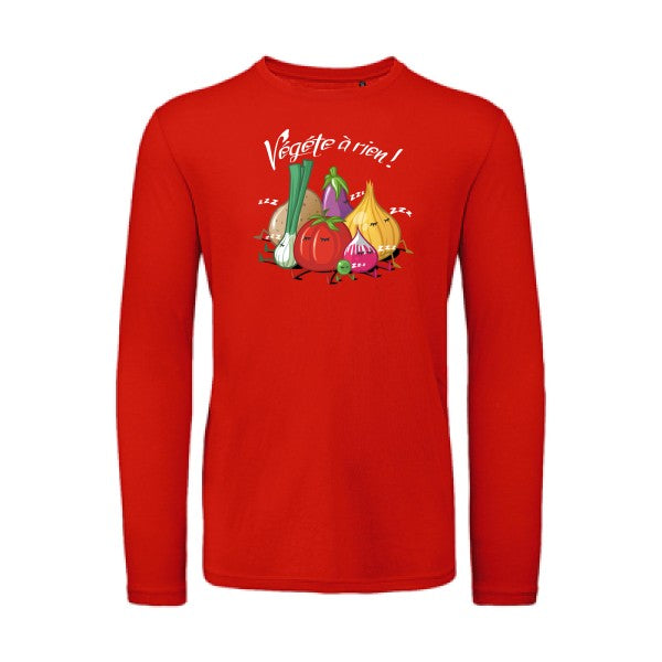 Vegete à rien ! | T-shirt original LSL Fire Red 2XL