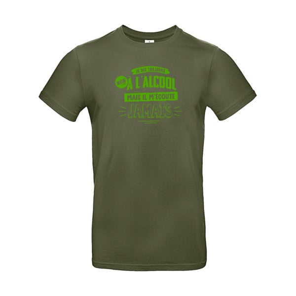 Non à l'alcool  Flex Vert pomme |E190 T-shirt|Urban Khaki||2XL