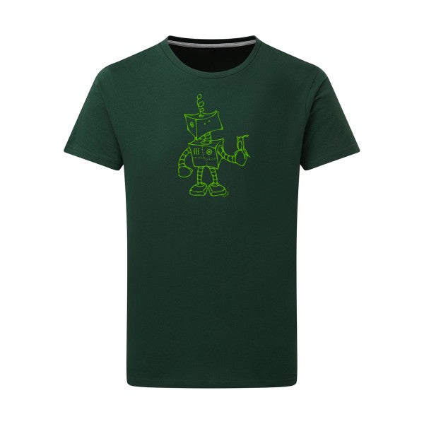 Robot & Bird - Flex Vert pomme Tshirt original Bottle Green  2XL