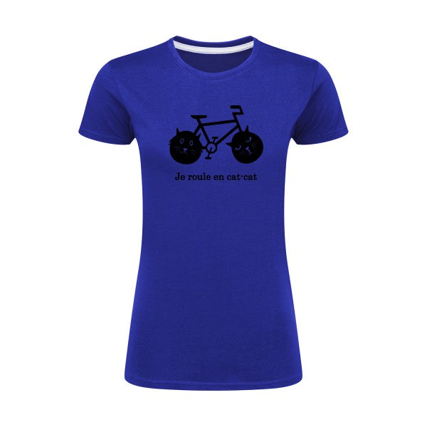 cat-cat bike | Noir |T shirt original femme|SG