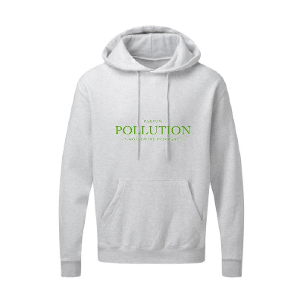 Parfum POLLUTION Vert pomme |Sweat capuche imprimé homme