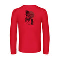 le-heron-et-le-serpent--t-shirt-manches-longues-original-humour -Red
