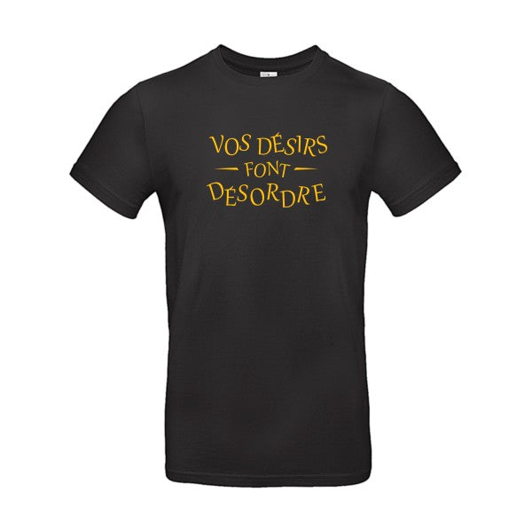 DésordreFlex jaune or - E190 T-shirt|Black||5XL