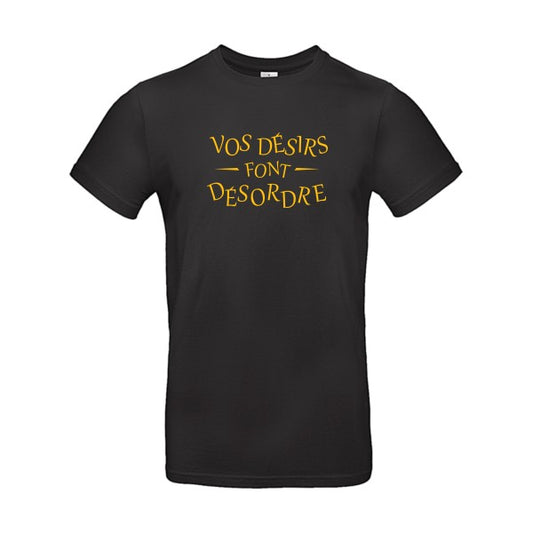 DésordreFlex jaune or - E190 T-shirt|Black||5XL