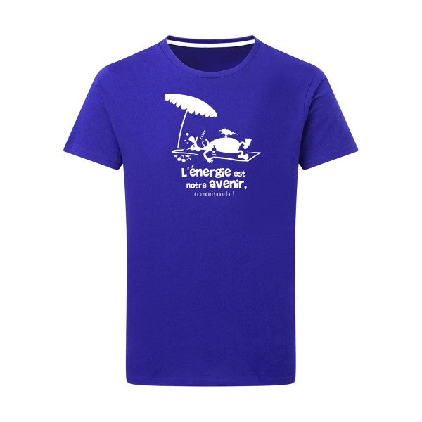 l'énergie est notre avenir Blanc -Flex Blanc sur T-shirt SG  Royal Blue  5XL