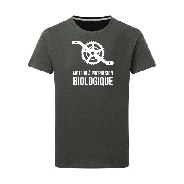 Cyclisme & écologie Blanc -Flex Blanc sur T-shirt SG  Charcoal  5XL