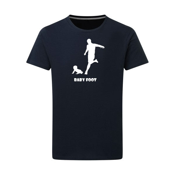 Baby foot Blanc -Flex Blanc sur T-shirt SG  Navy  5XL