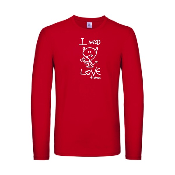 LOVER Blanc B&C - E150 LSL T-shirt manches longues léger