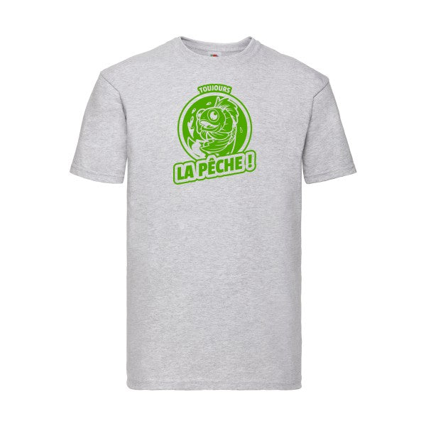 T-shirt|Toujours la pêche ! |Vert pomme|Fruit of the loom 205  G