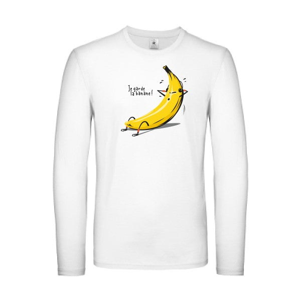 Je garde la banane ! B&C - E150 LSL T-shirt manches longues léger