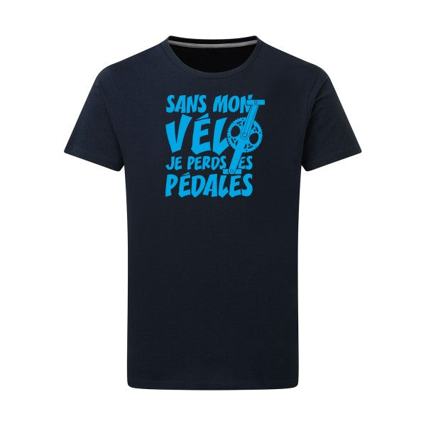 Sans mon vélo, je perds les pédales ! - Flex bleu clair Tshirt original Navy  5XL