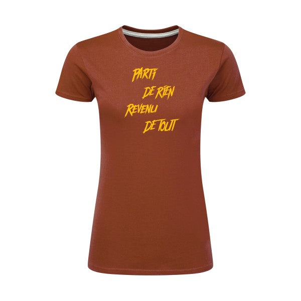 Parti de rien jaune Or |T shirt original femme|SG