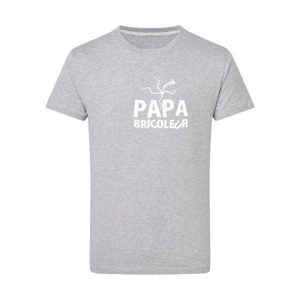 Papa bricoleur - Flex Blanc Tshirt original Light Oxford  5XL