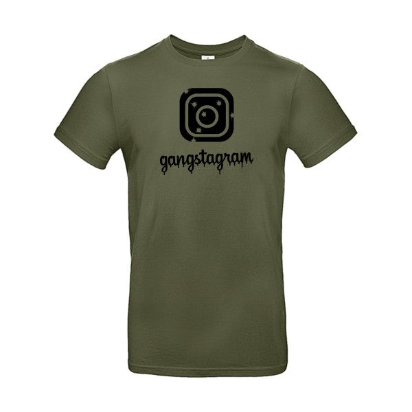 GANGSTAGRAM flex noir B&C - E190 T-shirt|Urban Khaki||2XL