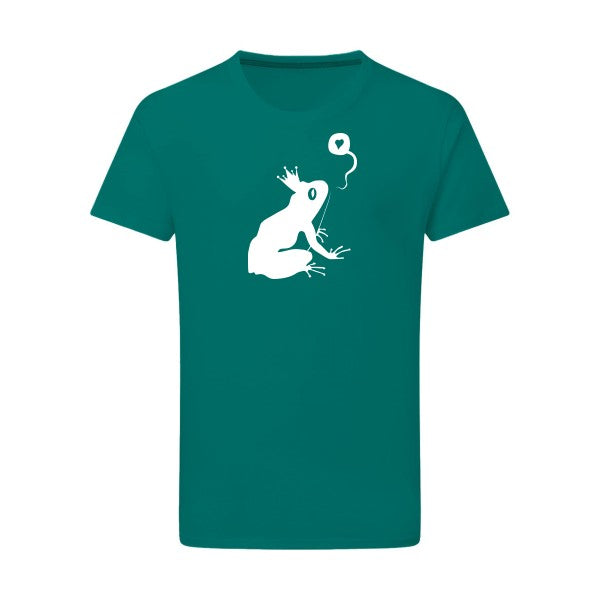 Prince Rainette Blanc -Flex Blanc sur T-shirt SG  Emerald Green  2XL