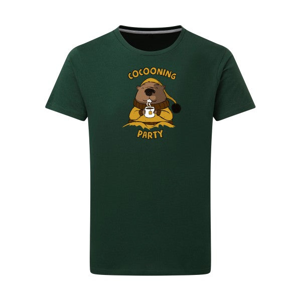 T-shirt homme Cocooning - T-shirt confortable pour les moments de détente Bottle Green L