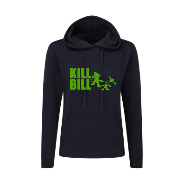 kill bill Vert pomme |Sweat original à capuche Femme