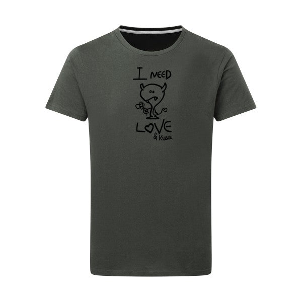 LOVER - Flex noir Tshirt original Charcoal  5XL