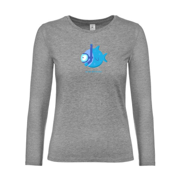 t-shirt lsl femme To-be-different-  Sport Grey flex 