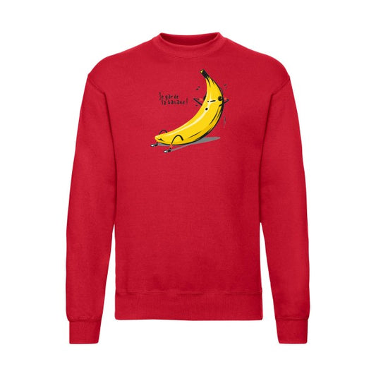 Je garde la banane ! Fruit of the loom 280 g/m² Sweat shirt