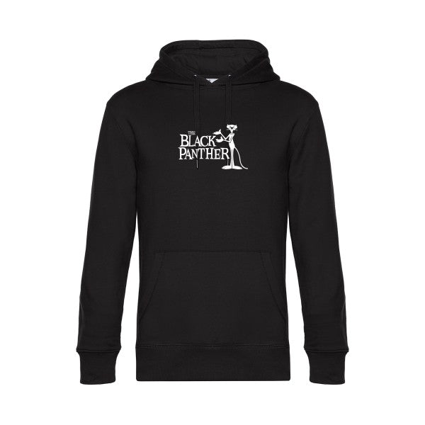 The-black-panther sweat shirt original Black flex Blanc impression Face