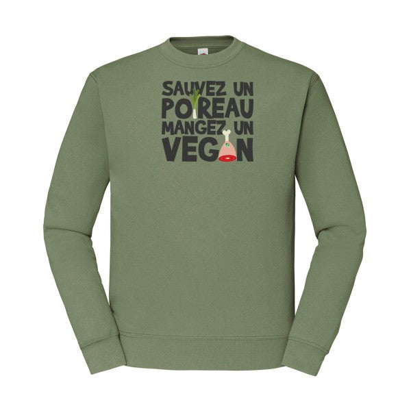 vegan/poireau Fruit of the loom 280 g/m² Sweat shirt