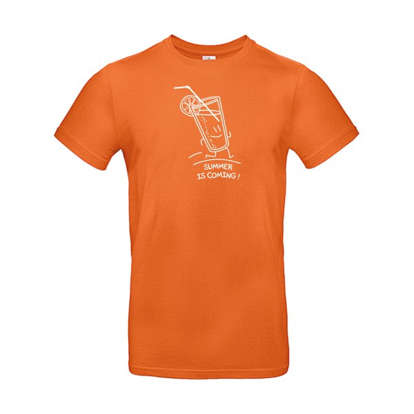 Summer is coming !Flex Blanc - E190 T-shirt|Urban Orange||2XL