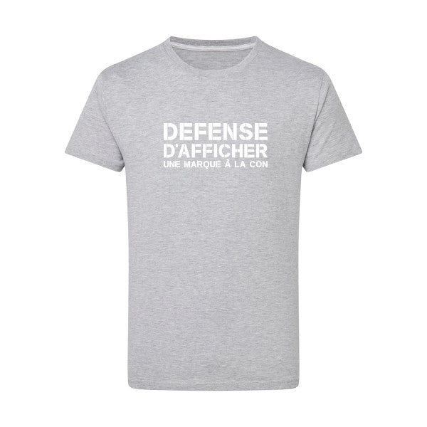 Marque à la Con Blanc -Flex Blanc sur T-shirt SG  Light Oxford  5XL