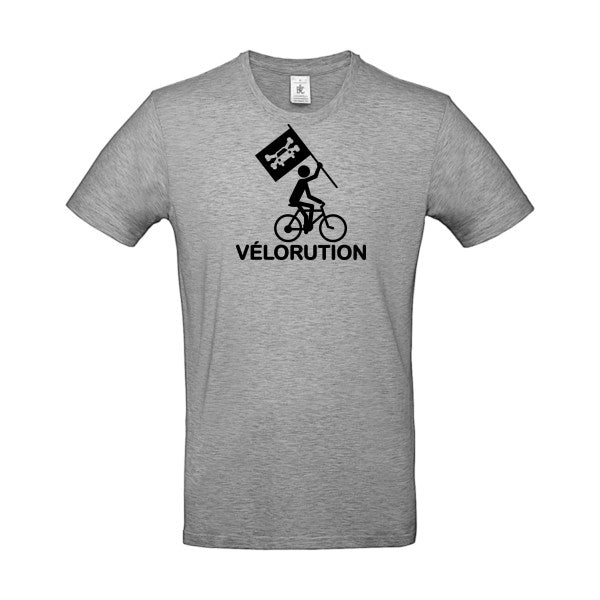 Vélorution Flex noir |E190 T-shirt|Sport Grey||5XL