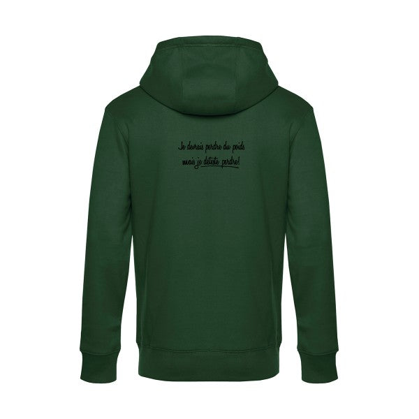 Ne-pour-gagner sweat shirt original Bottle Green flex Noir impression Dos