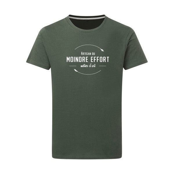 Artisan du moindre effort Blanc -Flex Blanc sur T-shirt SG  Thyme  2XL