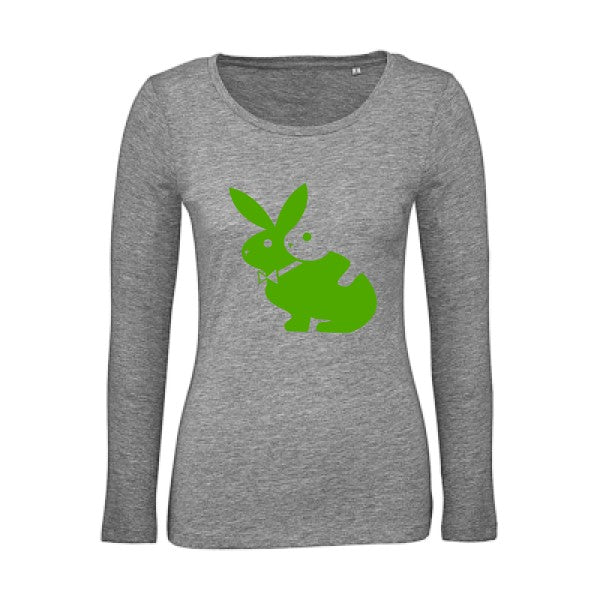 hot  Vert pomme |   T shirt manches longues femme|100% bio