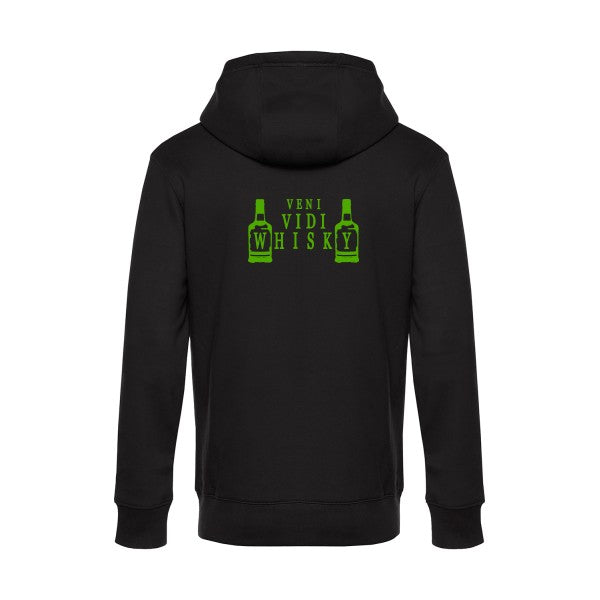 sweat à capuche homme original VENI VIDI WHISKY