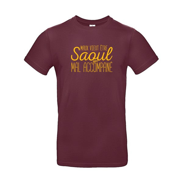 Maux vieut être SaoulFlex jaune or - E190 T-shirt|Burgundy||2XL